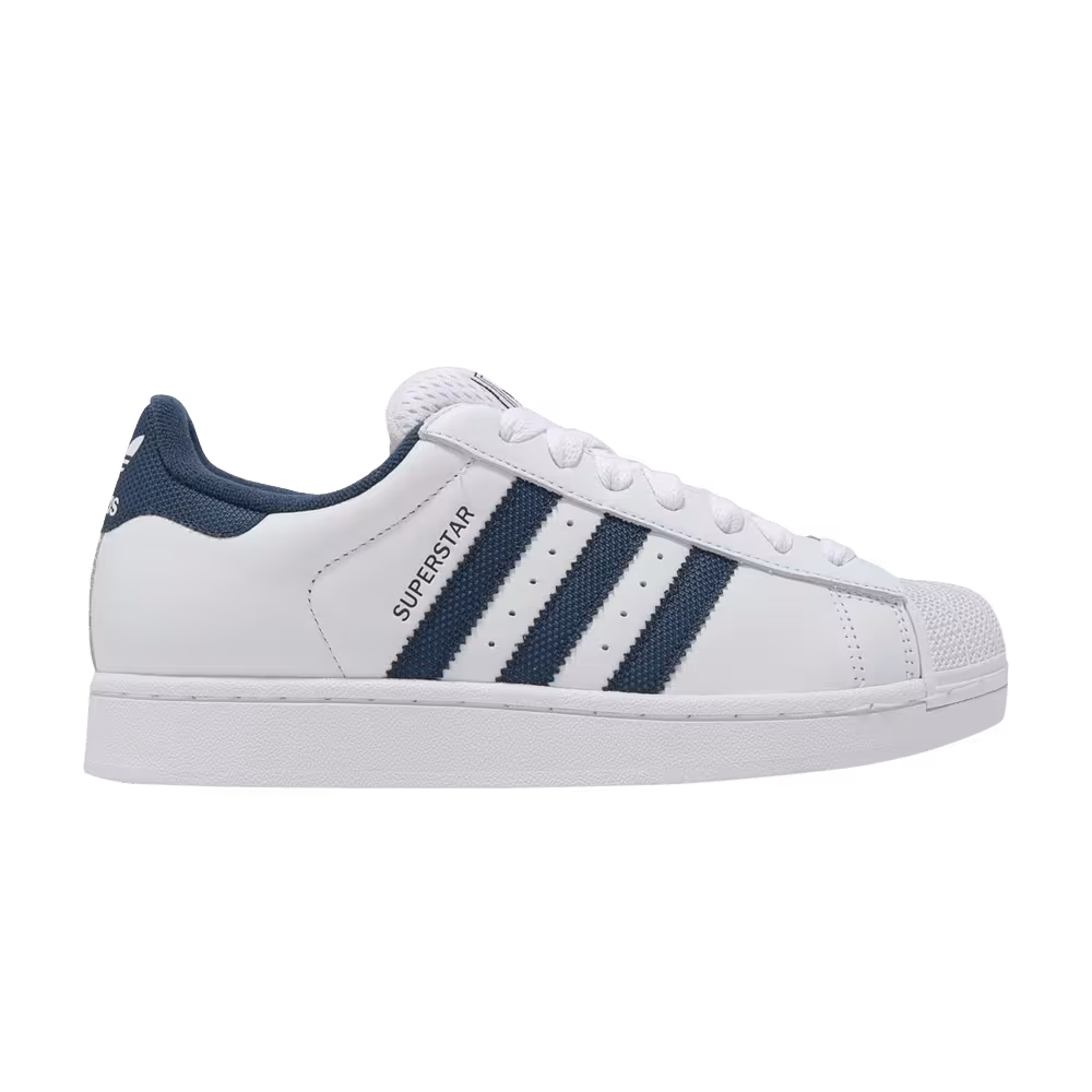 adidas Superstar 2 Cloud White Crew Navy Gold Metallic