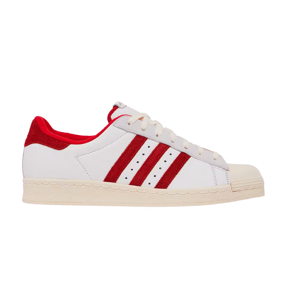 Adidas Superstar 82 White Vivid Red