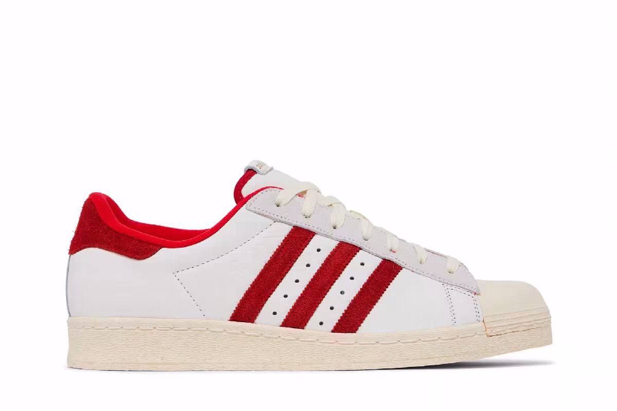 Adidas Superstar 82 White Vivid Red, view 2