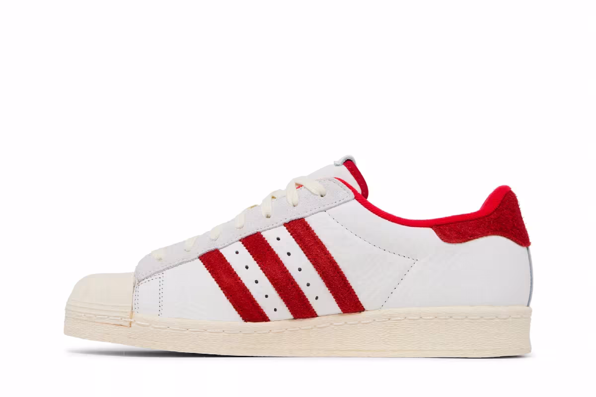 Adidas Superstar 82 White Vivid Red, view 4