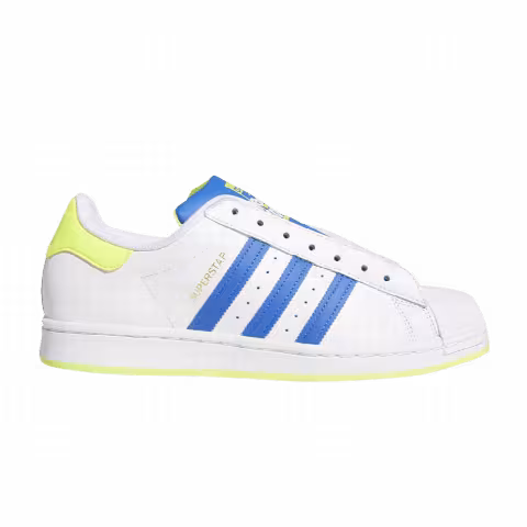 Adidas Superstar Laceless 'White Blue Yellow'