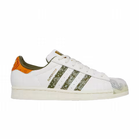 Adidas Superstar 'Bandana - Off White Focus Orange'