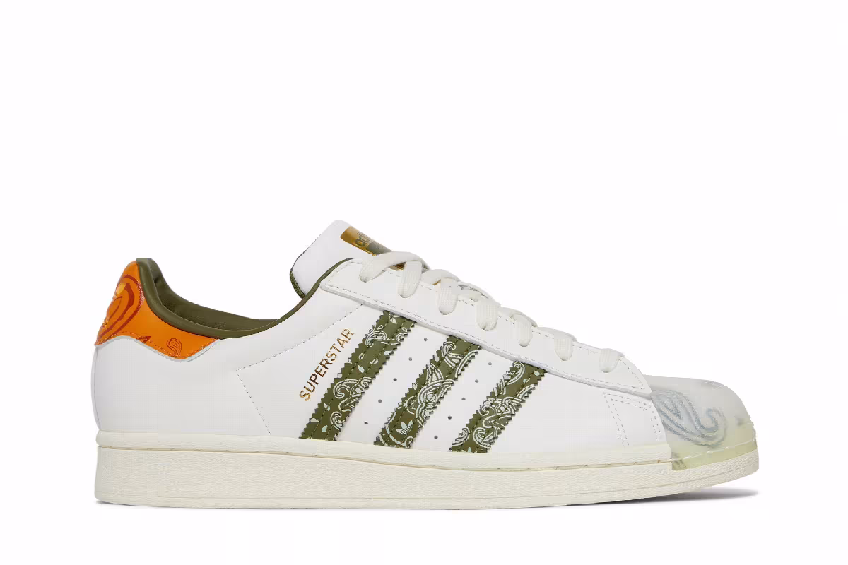 Adidas Superstar Bandana - Off White Focus Orange, view 2