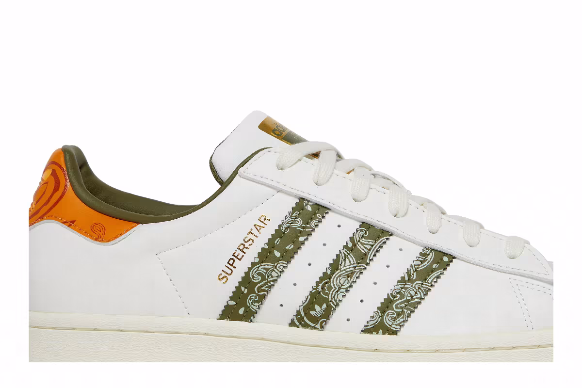Adidas Superstar Bandana - Off White Focus Orange, view 3
