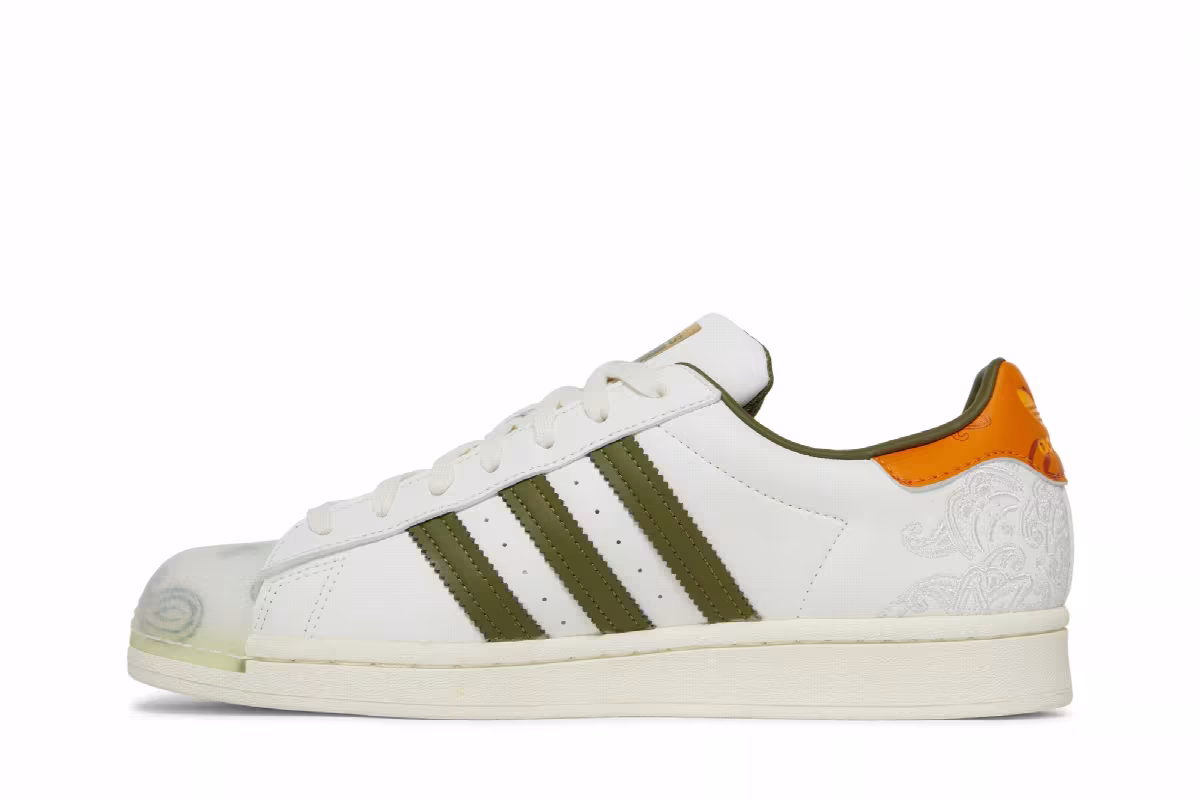 Adidas Superstar Bandana - Off White Focus Orange, view 4