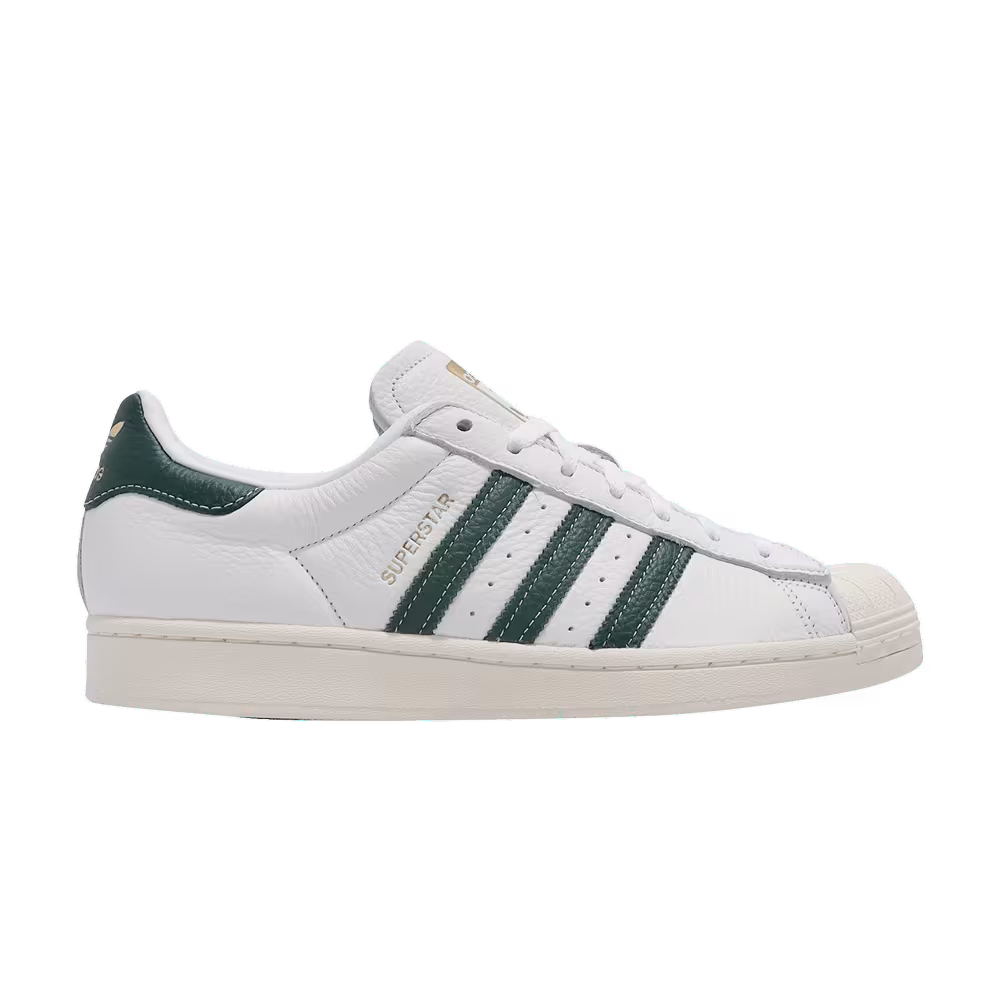 Adidas Superstar White Collegiate Green