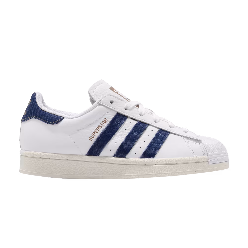 Adidas Superstar White Dark Blue