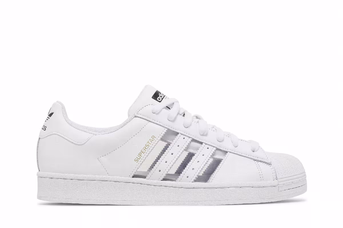 Adidas Superstar White Transparent, view 2