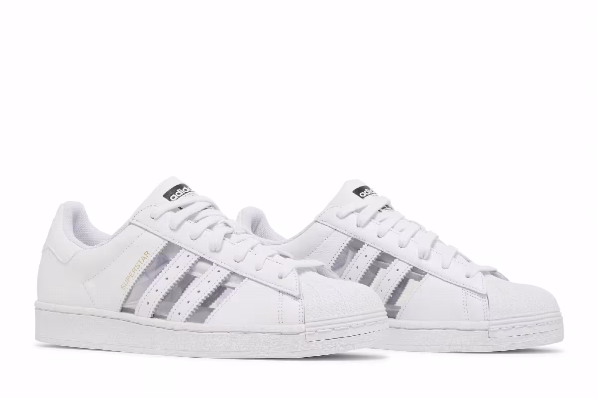 Adidas Superstar White Transparent, view 9