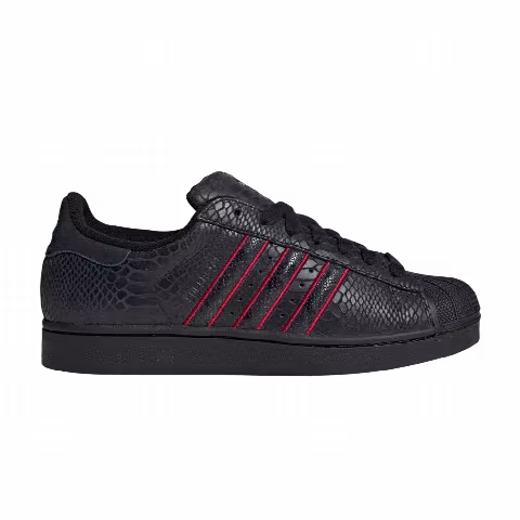 adidas Superstar II 'Core Black Team Victory Red'