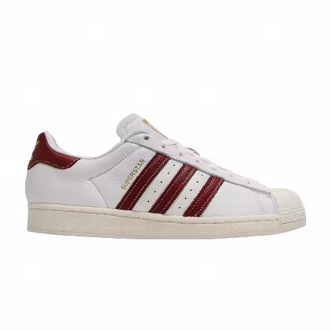 Adidas Superstar 'White Collegiate Burgundy'