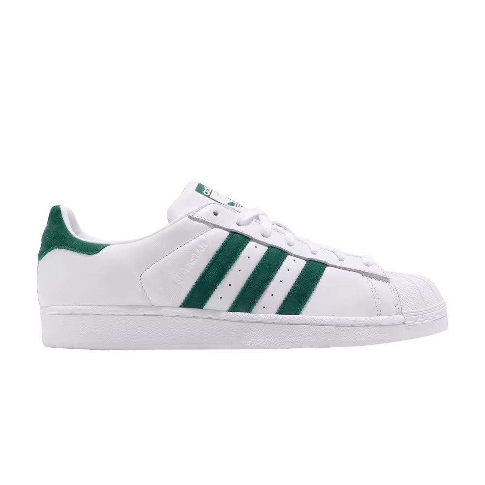 Adidas Superstar White Collegiate Green