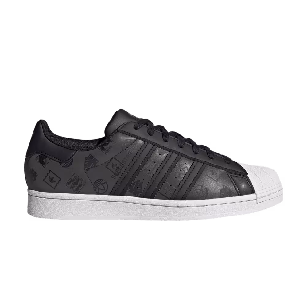 Adidas Superstar Monogram Logo - Black