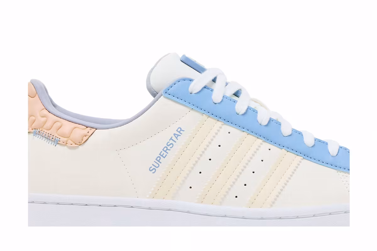 adidas Superstar Off White Ecru Tint, view 3