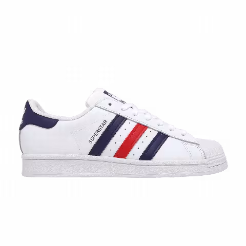 adidas Superstar 'Footwear White Dark Blue'