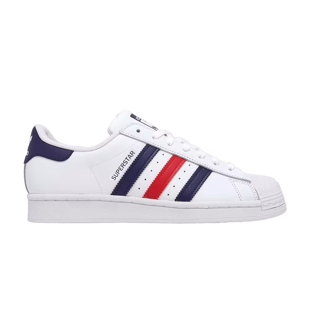 adidas Superstar Footwear White Dark Blue