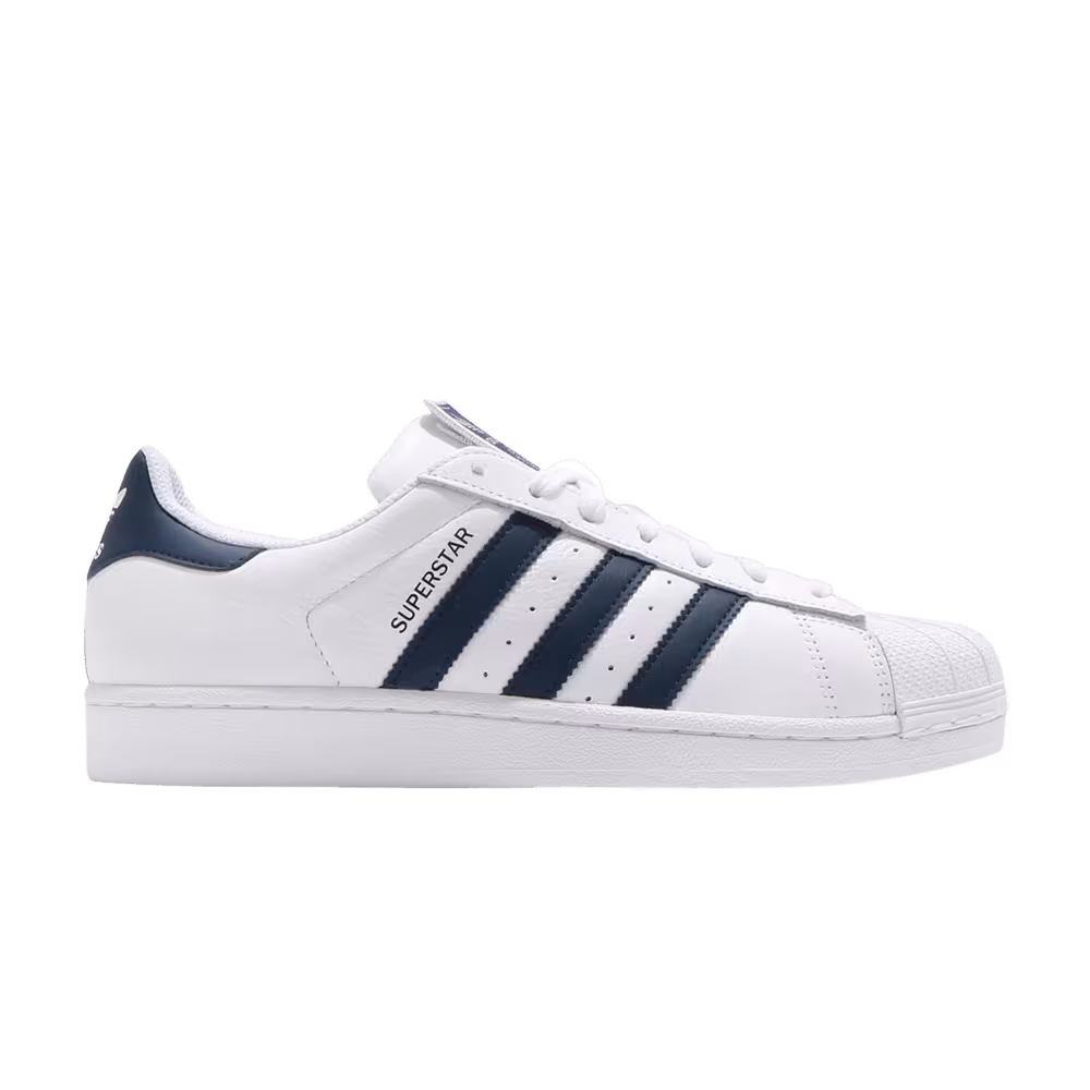 Adidas Superstar White Collegiate Navy