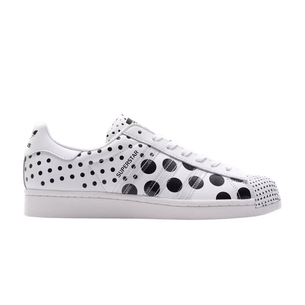 Adidas Superstar White Polka