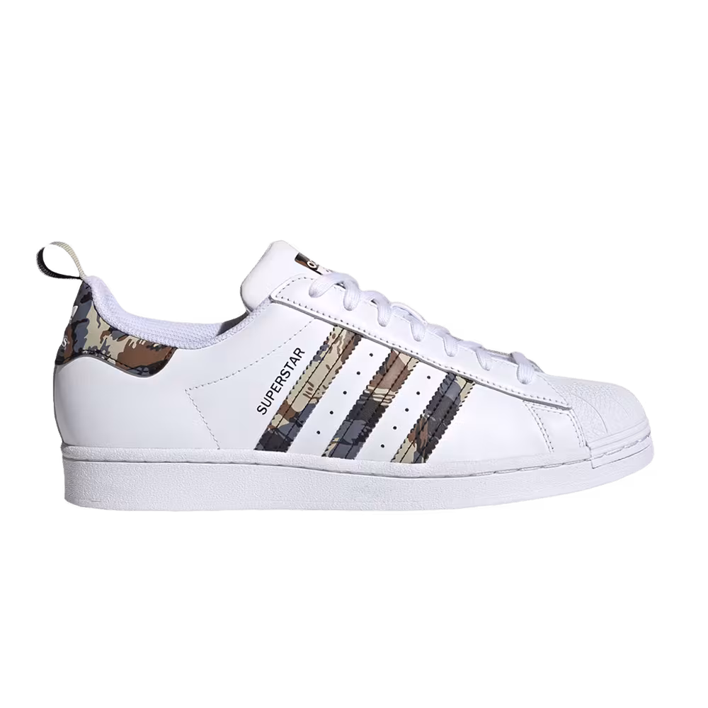 Adidas Superstar White Savanna Camo