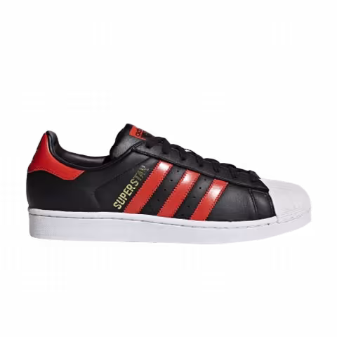 Adidas Superstar 'Black Bold Orange'