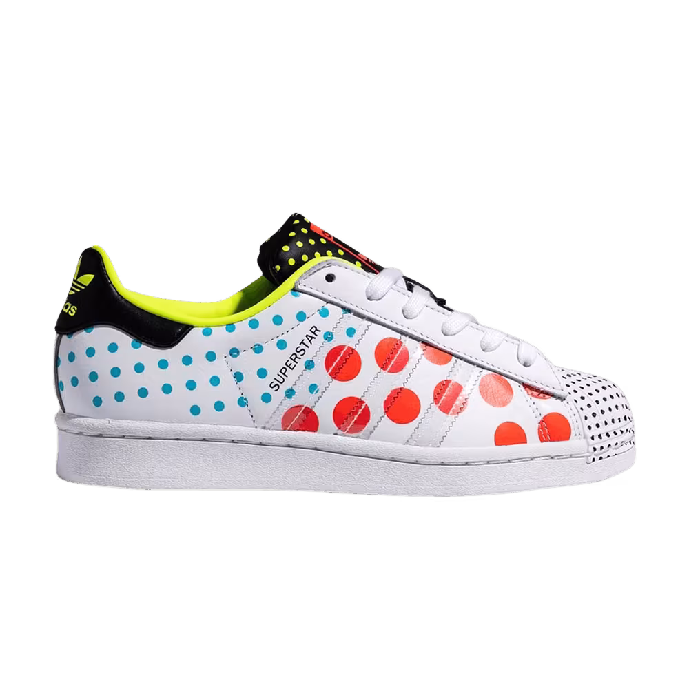 Adidas Superstar Solar Red Polka