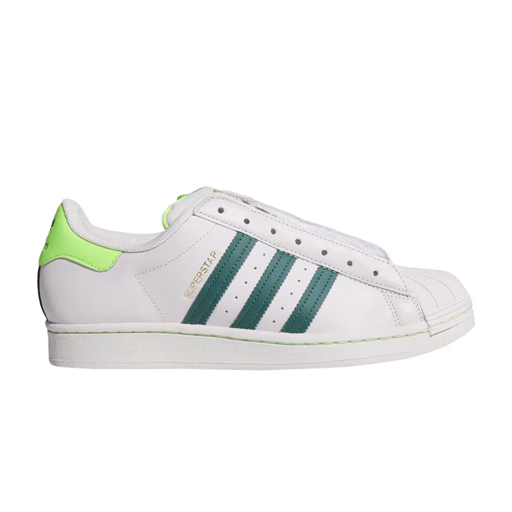 Adidas Superstar Laceless Grey Collegiate Green