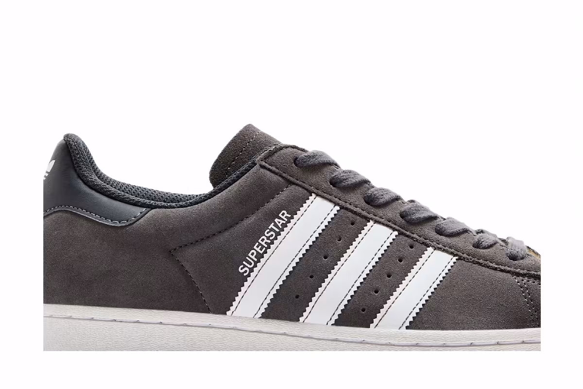 adidas Superstar Grey White, view 3