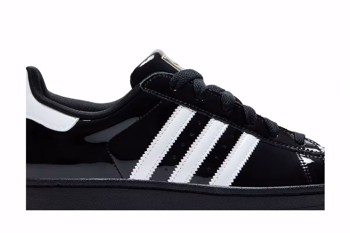 adidas Women's Superstar 2 Core Black Cloud White, view 3