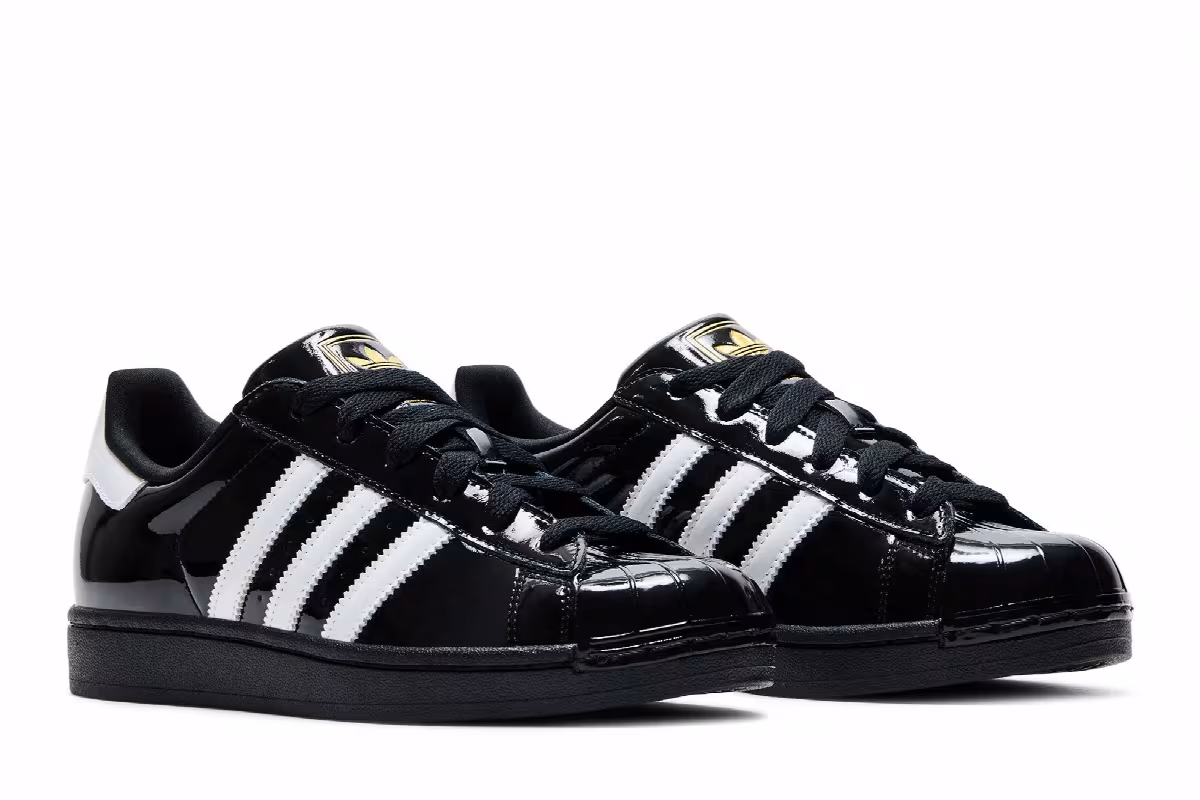 adidas Women's Superstar 2 Core Black Cloud White, view 9