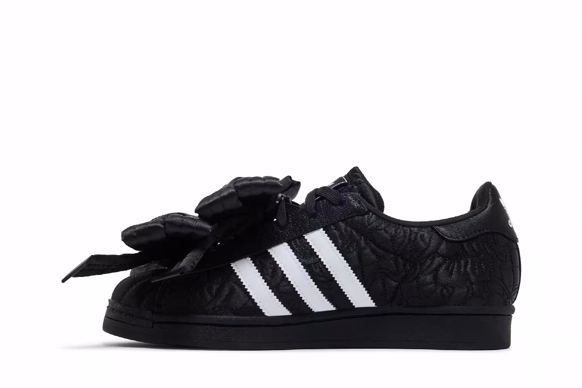 Caroline Hu x adidas Women's Superstar Black White, view 4