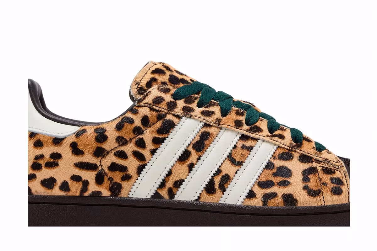 adidas Women's Superstar 2 Leopard Dark Brown Ivory, view 3