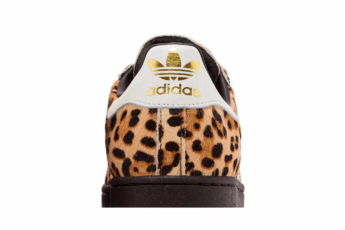 adidas Women's Superstar 2 Leopard Dark Brown Ivory, view 8