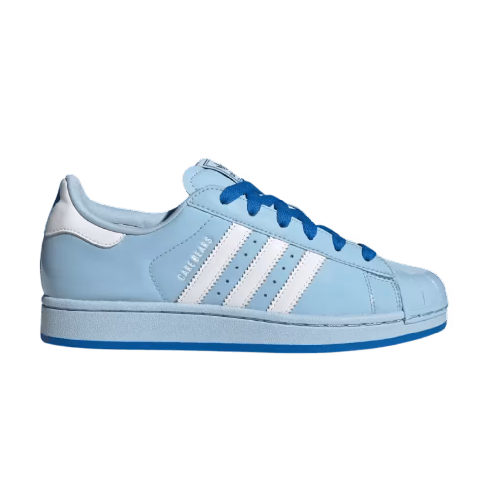 adidas Women's Care Bears x Originals Superstar Ii Clear Sky Cloud White