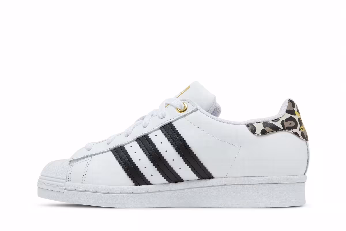 Adidas Women's Superstar White Leopard, view 4