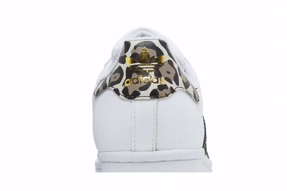 Adidas Women's Superstar White Leopard, view 8