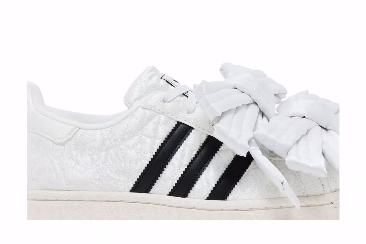 Caroline Hu x adidas Women's Superstar White Black, view 3