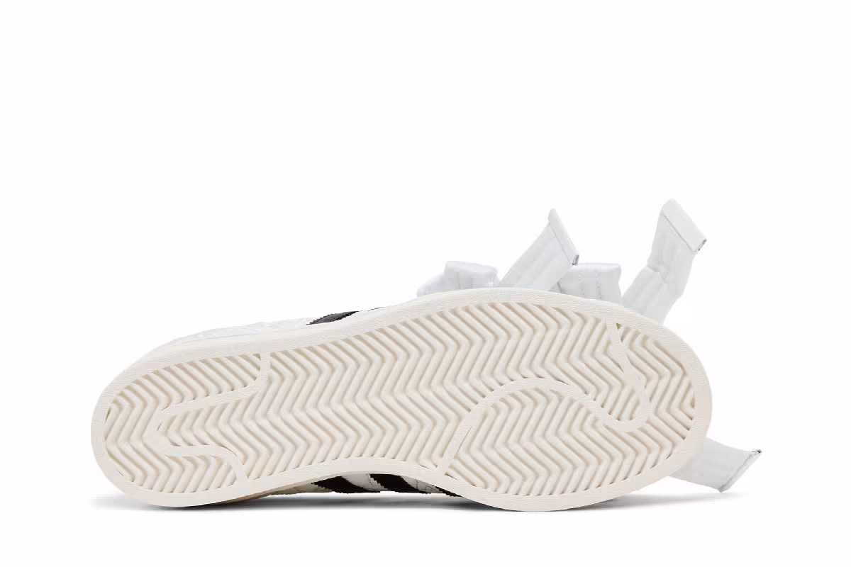 Caroline Hu x adidas Women's Superstar White Black, view 5