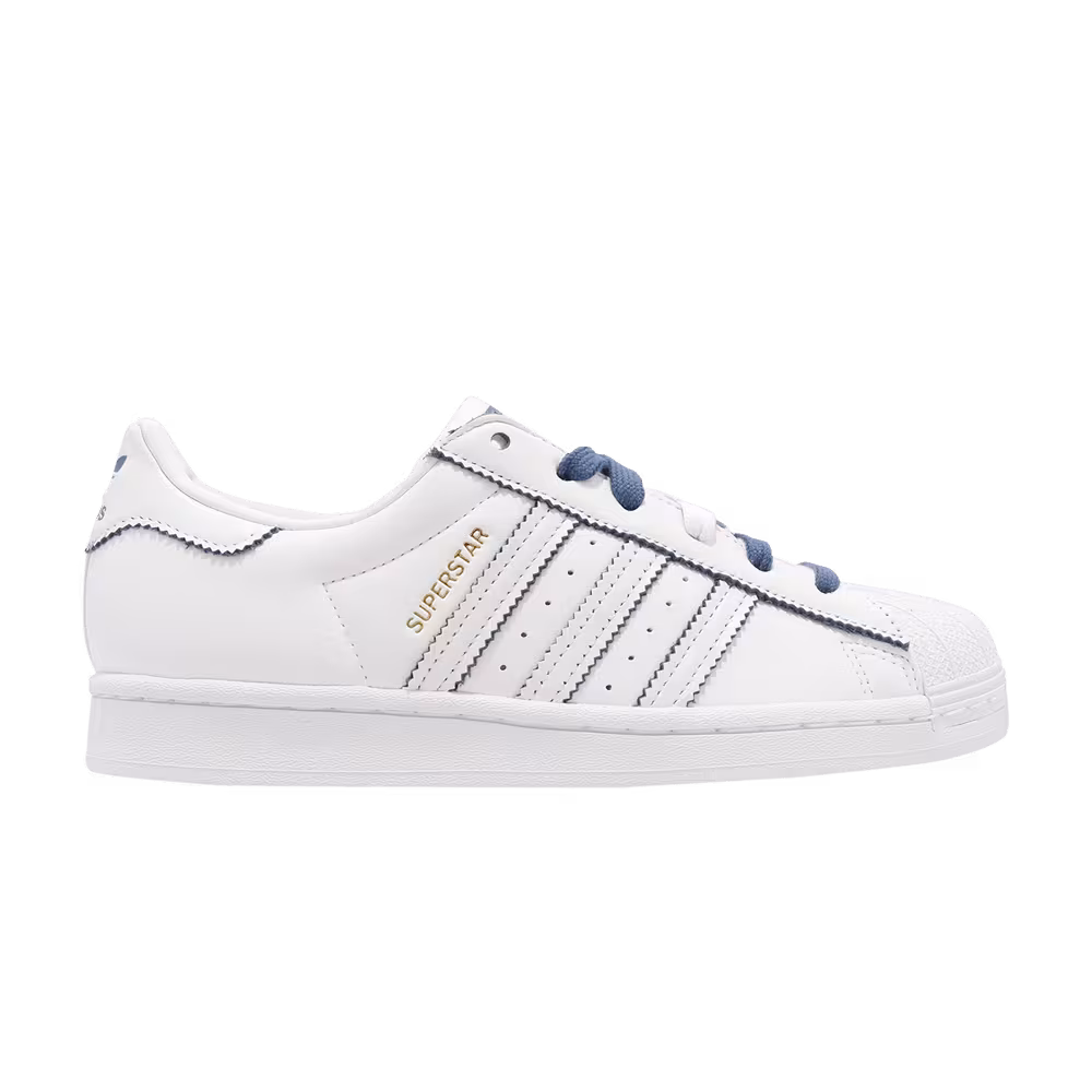 Adidas Women's Superstar White Altered Blue