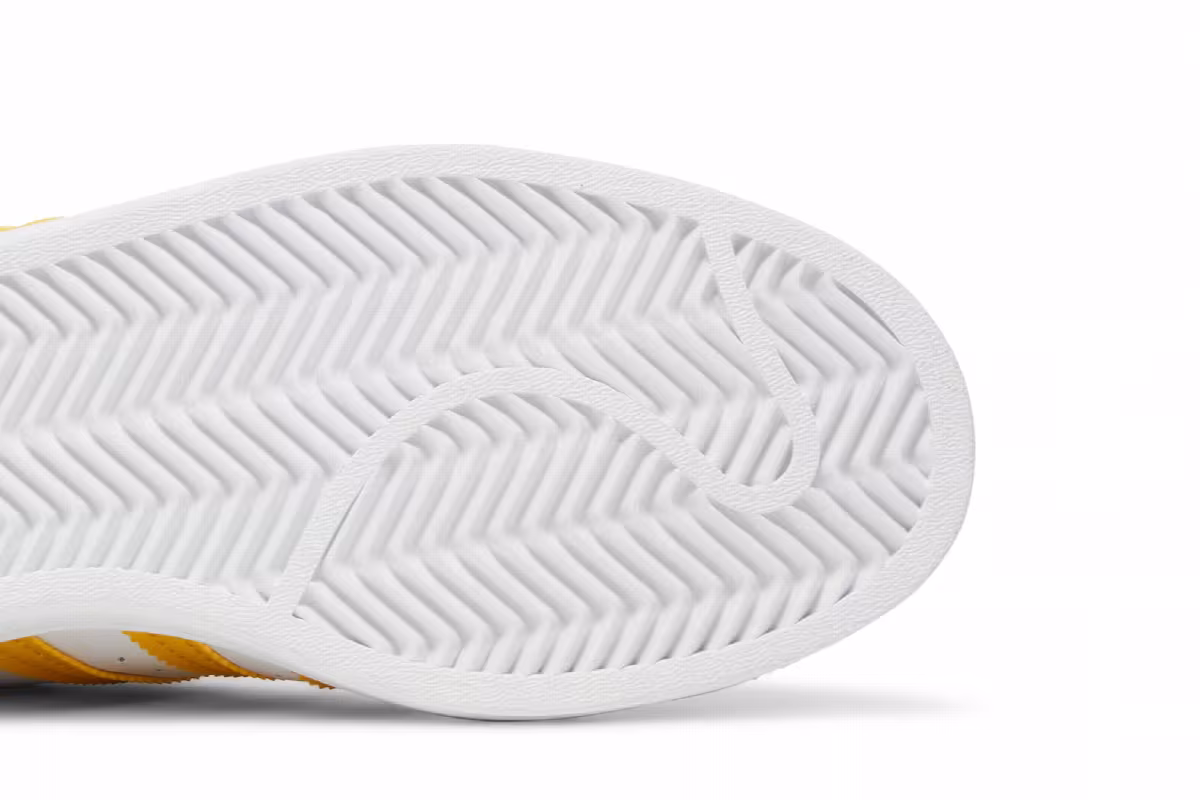 adidas Women's Superstar White Hazy Yellow, view 6