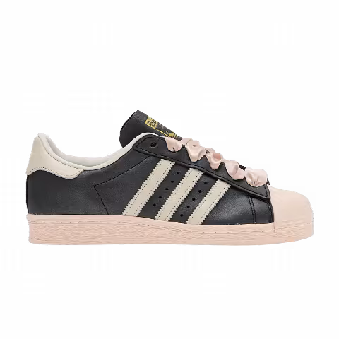 adidas Wmns Superstar 82 'Black Pink Ribbon Laces'