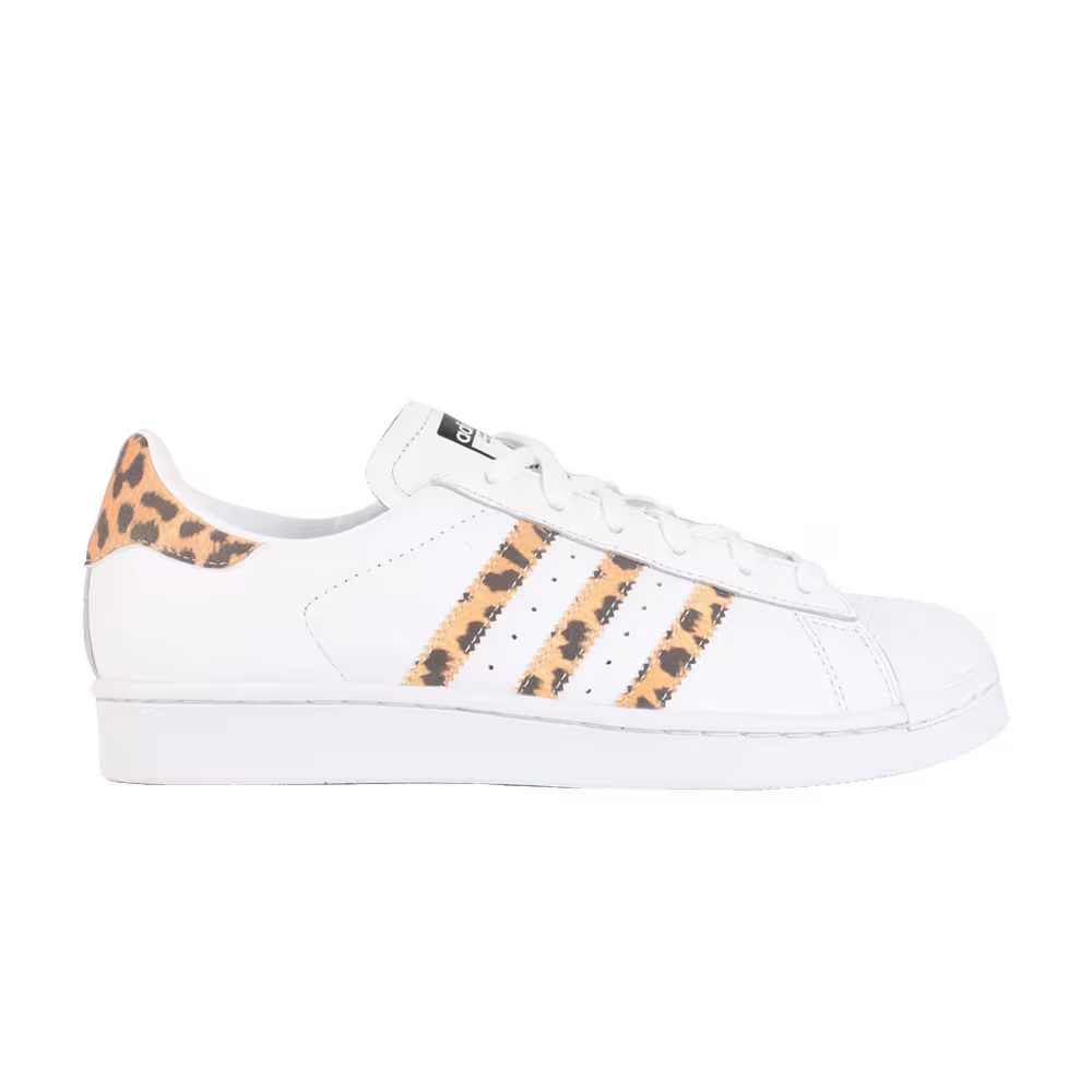 adidas Women's Superstar White Leopard
