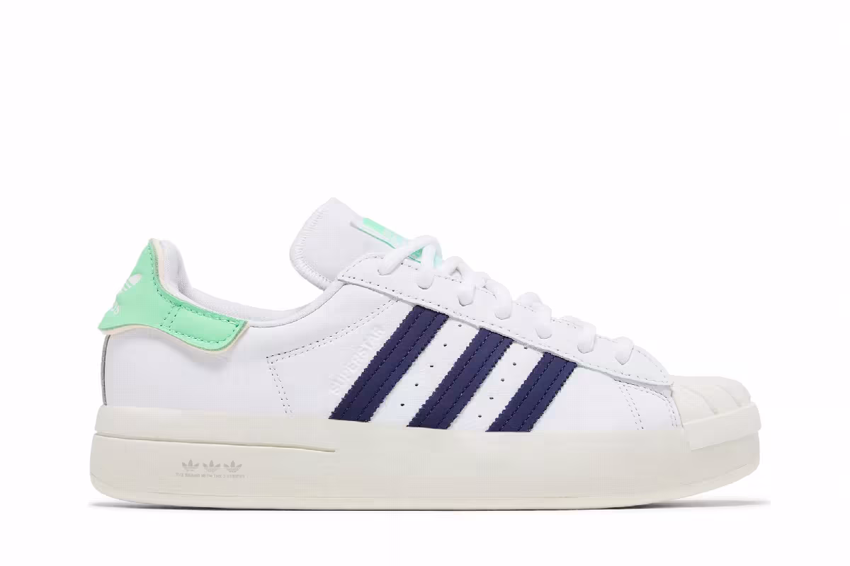 adidas Women's Superstar Ayoon White Green, view 2