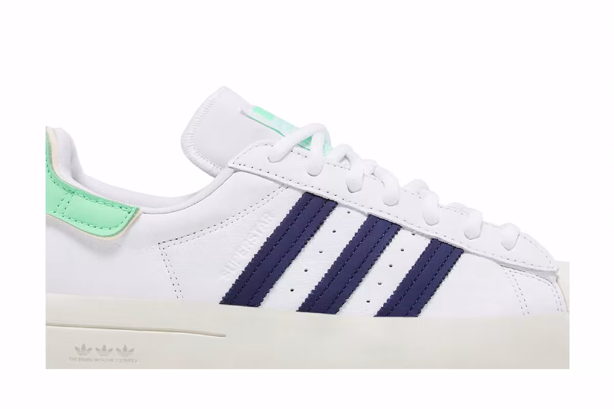 adidas Women's Superstar Ayoon White Green, view 3