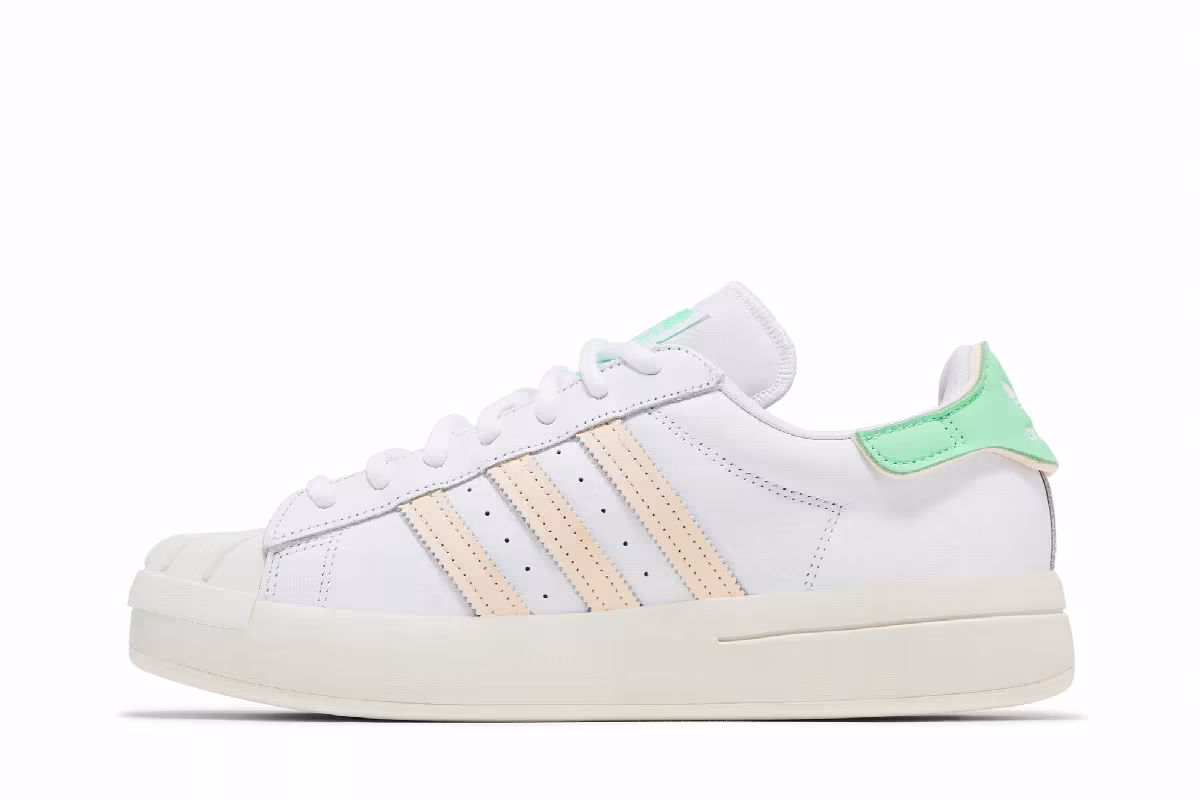 adidas Women's Superstar Ayoon White Green, view 4