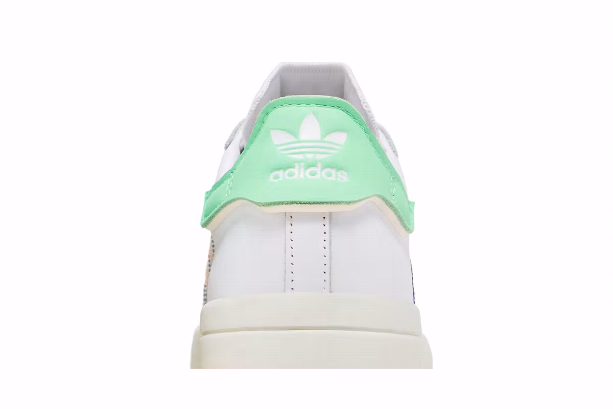 adidas Women's Superstar Ayoon White Green, view 8