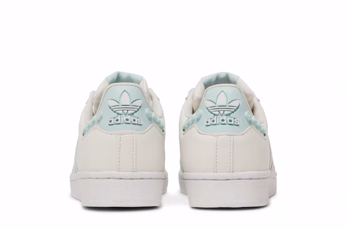 LEGO x adidas Women's Superstar Clear White Ice Mint, view 7