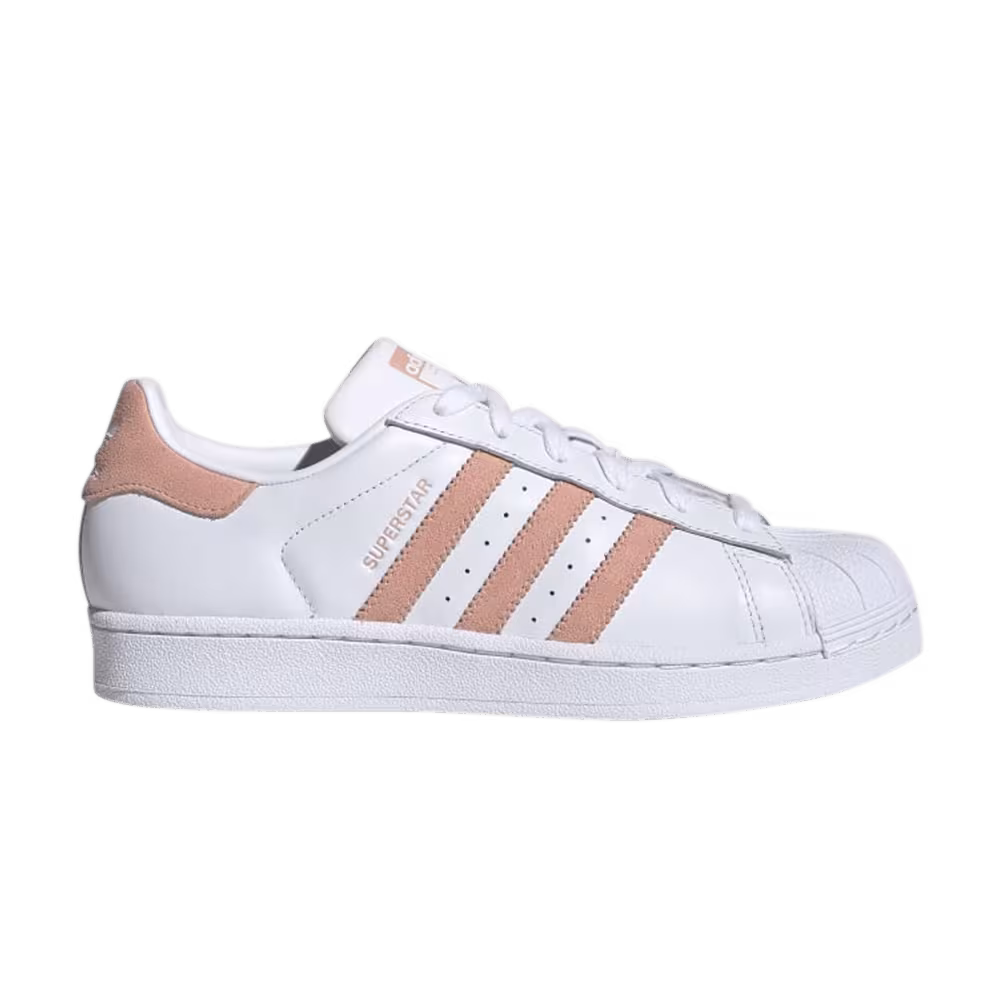 Adidas Women's Superstar White Glow Pink