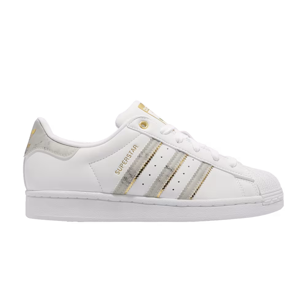 Adidas Women's Superstar White Gold Metallic