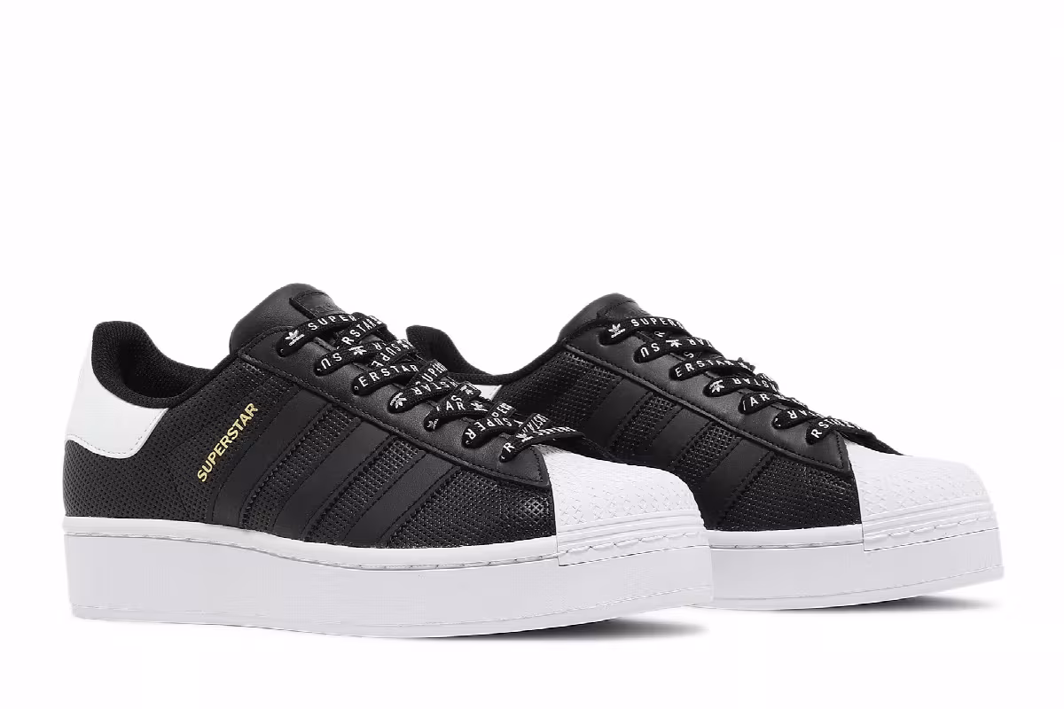 Adidas Women's Superstar Bold Core Black, view 9