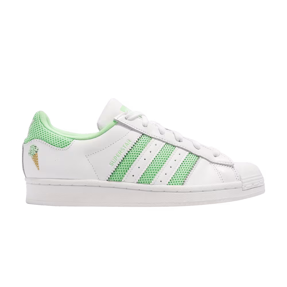 Adidas Women's Superstar White Glory Mint